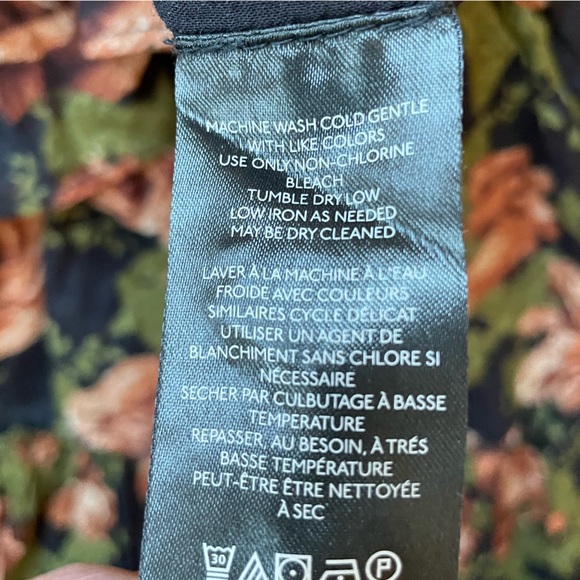 Free People Sawyer Floral Tiered Maxi Skirt - Black, Orange, & Green size Small - Picture 8 of 12